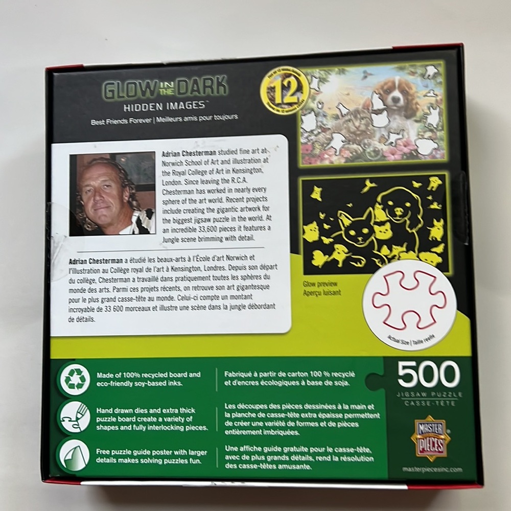 Master Pieces 500 pc Glow in the Dark jigsaw puzzle - Picture 2 of 5
